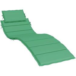 vidaXL Cuscino per Lettino Prendisole Verde 186x58x4 cm - Verde precio