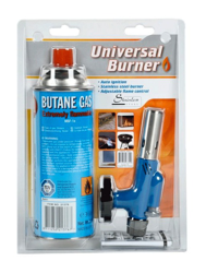 Bakaji - BRUCIATORE A GAS UNIVERSALE ACCIAIO INOX CON CARTUCCIA GAS BUTANO FORNELLO BBQ características