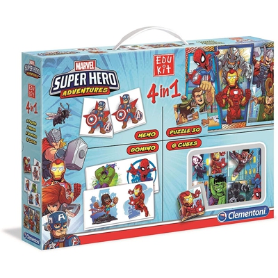 MARVEL 18070 EDUKIT 4IN1 SUPERHERO - Clementoni