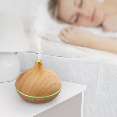 Essenziale macchina aromaterapia olio umidificatore ultrasonico legno scuro EURO