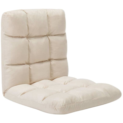 YOUTHUP Sedia a Sdraio da Terra Pieghevole Crema in Microfibra - crema características