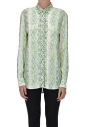 Reptile print crepè shirt, características