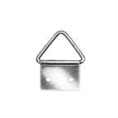 Oreca - 10 Attaccaglie Snodate Triangolari In Ferro Ottonato - Con Chiodi - Grandezza 4