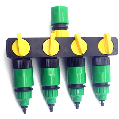 Regolatore di irrigazione automatico, interfaccia a 3/4 filetti, distributore d'acqua a quattro vie