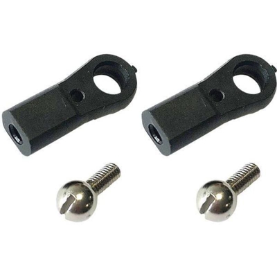 Famotec CKM-30SS Plastica, Ottone Testa sferica con filettatura interna M3 2 pz.