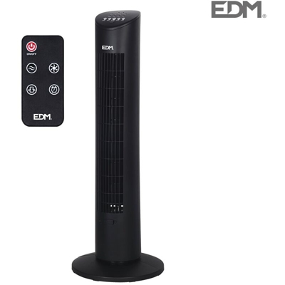 Ventilatore a torre nero 60w 33504 - EDM