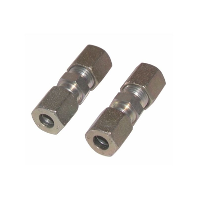 Raccordo ad anello diritto tubo 8mm x tubo 8mm (X 2) - Diff