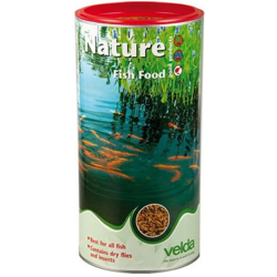 Nature Fish Food 1250ml/130gr - mangime base naturale per tutte le specie di pesci da laghetto - Velda características