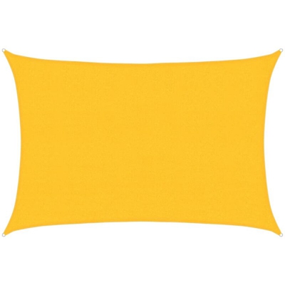 Vela Parasole 160 g/m² Gialla 2,5x3,5 m in HDPE - Giallo - Vidaxl
