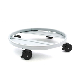 Carrello sottovaso tondo con ruote cm. 35 ALLUMINIO precio