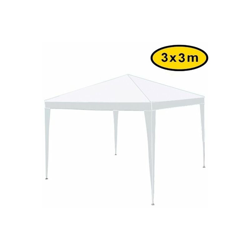 Gazebo impermeabile struttura tubolare in metallo 3x3m Bianco - Mod. Fiera precio