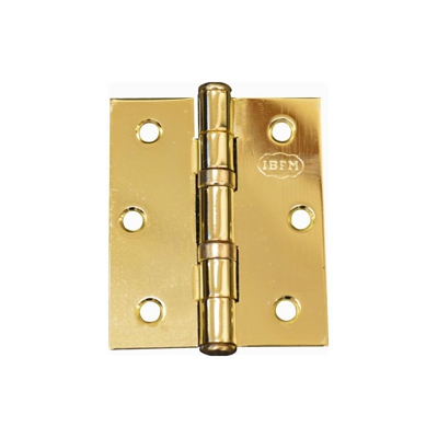 Dck Group - Cerniera Per Porta A Libro Acciaio Ottonato 76X76Mm 3X3' Con Cuscinetto A Sfera