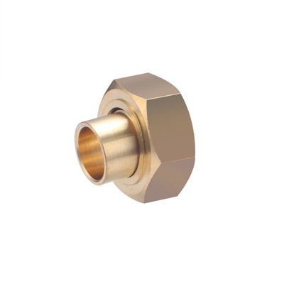 Manicotto in ferro/rame, femmina, con dado libero, ø14, F20x27 - Noyon&thiebault