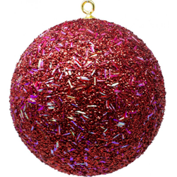 Sfera Natalizia Grande 25 cm Rossa Decorata con Paillet e Strass 46110R características