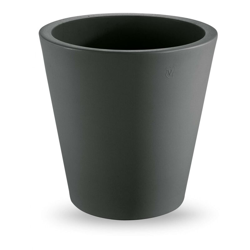Vaso rotondo in resina "Single" 35 cm. Antracite características