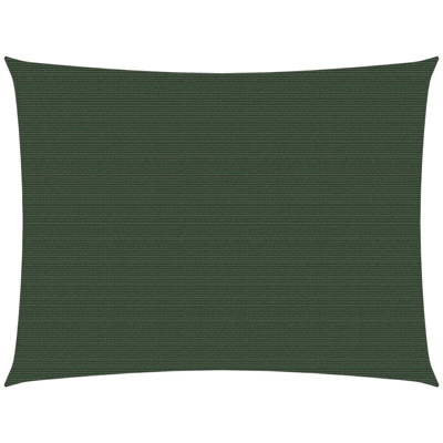 Vela Parasole 160 g/m2 Verde Scuro 2,5x3 m in HDPE - Verde - Youthup