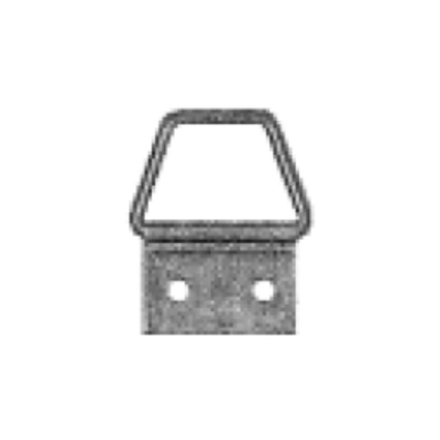 Oreca - 10 Attaccaglie Snodate Trapezioidali 3-20X14Mm - Ferro Ottonate - Con Chiodi
