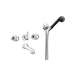 Gruppo vasca incasso con deviatore, bocca a parete, flessibile, serie mercury gs en oferta