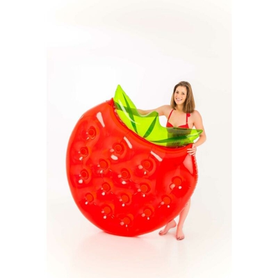 Gonfiabile da spiaggia Fragola Extra Large | Materassino 143x140x25 cm