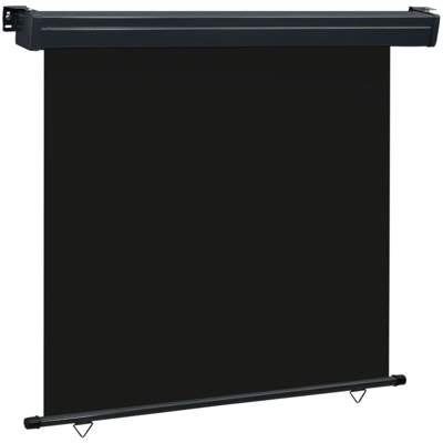 YOUTHUP Tenda Laterale per Terrazzo 170x250 cm Nera - Nero