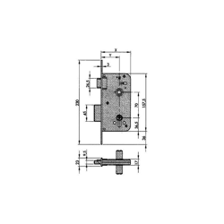 Azbe - SERRATURA MONTATA 700-70 HL precio