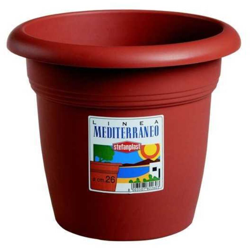 Vaso in Plastica Medio Tondo Coccio 26 H.20,0 - Stefanplast características