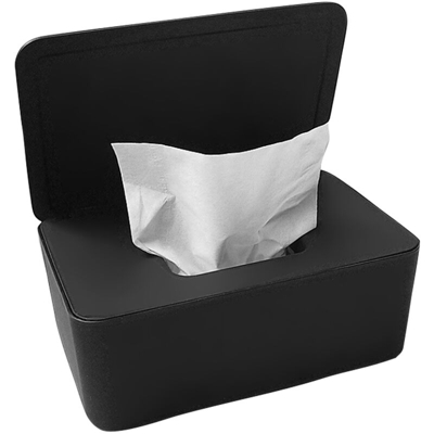 Scatola portaoggetti per maschera usa e getta Scatola per maschera con coperchio antipolvere Custodia in tessuto bagnato con coperchio Portatile per