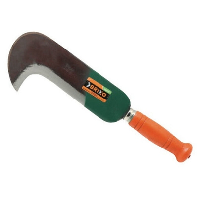 Roncola Brixo modello Viterbo 206 - In acciaio forgiato - manico legno