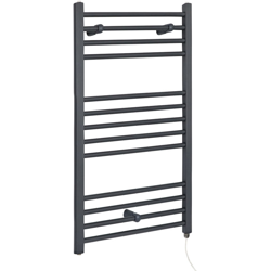 Hudson Reed Artle Scaldasalviette Elettrico Piatto di Design Verticale - Termoarredo Bagno a Scaletta Moderno - Acciaio Antracite - 600W - 1000 x precio
