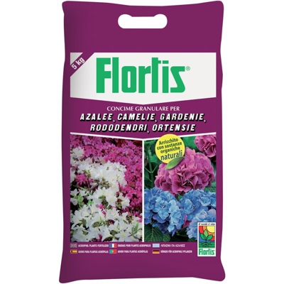 CONCIME GRANULARE PER piante ACIDOFILE ortensie gardenie orchidee 5 KG FLORTIS