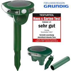 Repellente Scaccia Talpe e Animali a Ultrasuoni Con Pannello Solare Verde en oferta
