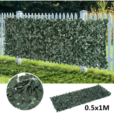 Copertura del pannello foglia verde artificiale 50 * 100CM Breeze View Fence