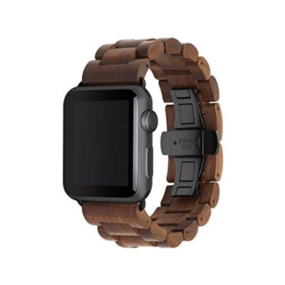 EcoStrap Apple Watch nastro 42mm, nero noce
