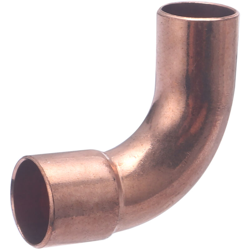 Raccordo a gomito in rame a saldare, 90°, grande raggio, maschio femmina, uguale, ø14 NOYON & THIEBAULT en oferta