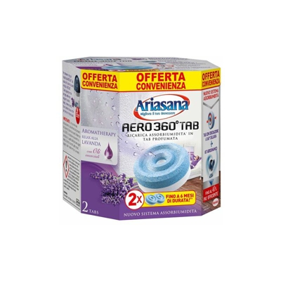 ASSORBIUMIDITA' AERO 360° BIPACK bipack (2 x gr.450) lavanda - Ariasana