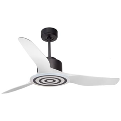 Ventilatore Da Soffitto Super Destratificatore, Modulo, 127cm, Bianco / grigio Basalto, Dc, Iper Silenzioso, Con Luce, Klassfan precio