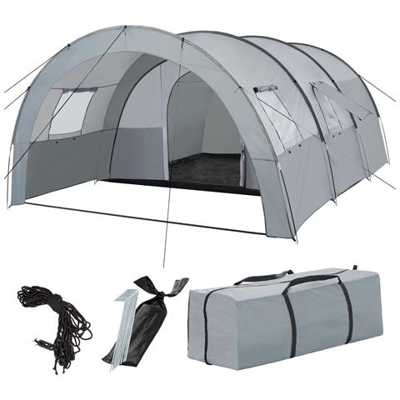 Tenda Familiare Woodstock - Grigio Chiaro / grigio Scuro