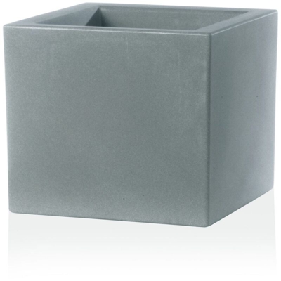 Vaso Cubo Schio Essential in resina da giardino per fiori e piante. -30 cm / Beton