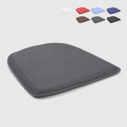 4 Cuscini similpelle sedia tolix imbottito interno esterno 32x32 Fix | Grigio Scuro precio