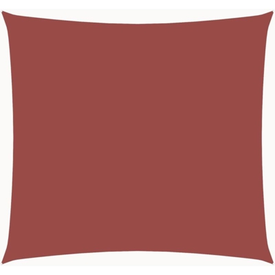 vidaXL Vela Parasole in Tela Oxford Quadrata 2x2 m Terracotta - Arancione