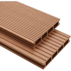 Pavimento per esterni in WPC con accessori 16 m2 2,2 m marrone - Marrone - Youthup precio