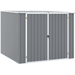 vidaXL Capanno da Giardino Grigio 195x198x159 cm in Acciaio Zincato - Grigio características
