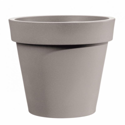 Vaso rotondo in resina 'Easy' 35 cm. Taupe características