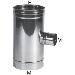 Gomito T Inox 10 Laterale 8 M - Maral en oferta