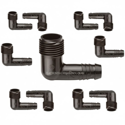 Gomito per pipa divertente 16 mm x 1/2' . 10 unit? en oferta