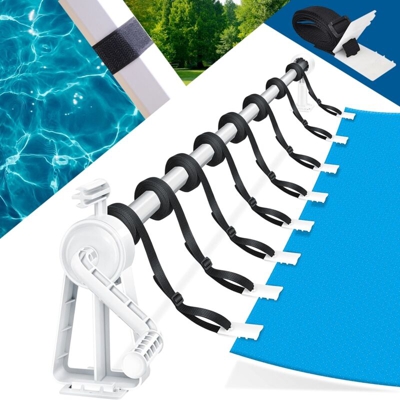 Mucola - 100-600cm Riavvolgitore per piscina Riavvolgitore palo Copertura per piscina Pellicola solare