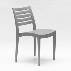 Sedia impilabile in polipropilene per giardino e bar Grand Soleil Firenze | Grigio precio