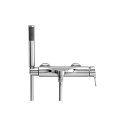 Miscelatore monocomando per vasca esterno con doccia, flessibile cm 150 serie azzurra gs en oferta