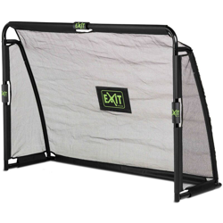 SOLO porta da calcio in acciaio 180x120cm - nera. Inclusi ancoraggi innovativi e schermata di allenamento. Robusto telaio zincato e rete a maglia fine en oferta