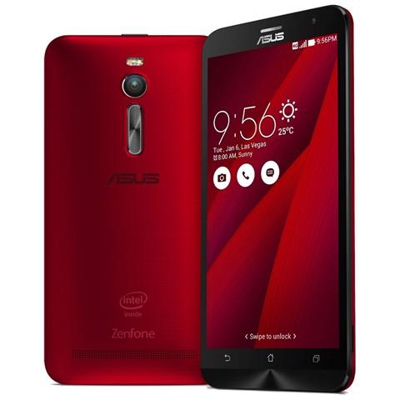 ZenFone 2 Rosso Dual Sim Display IPS 5.5'' Full HD Quad Core RAM 4GB Storage 32GB + Slot 4G / LTE WiFi Fotocamera 13Mpx / 5Mpx Android 5 - Italia